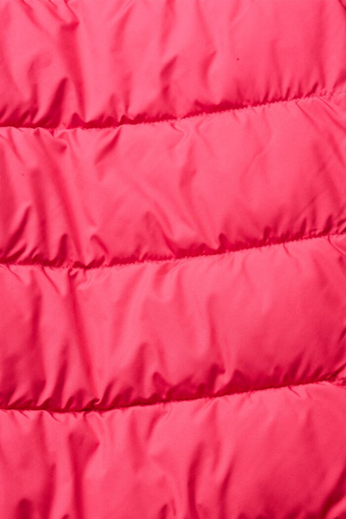 Pikowana kurtka z podszewką w kontrastowym kolorze, PINK FUCHSIA, detail image number 1