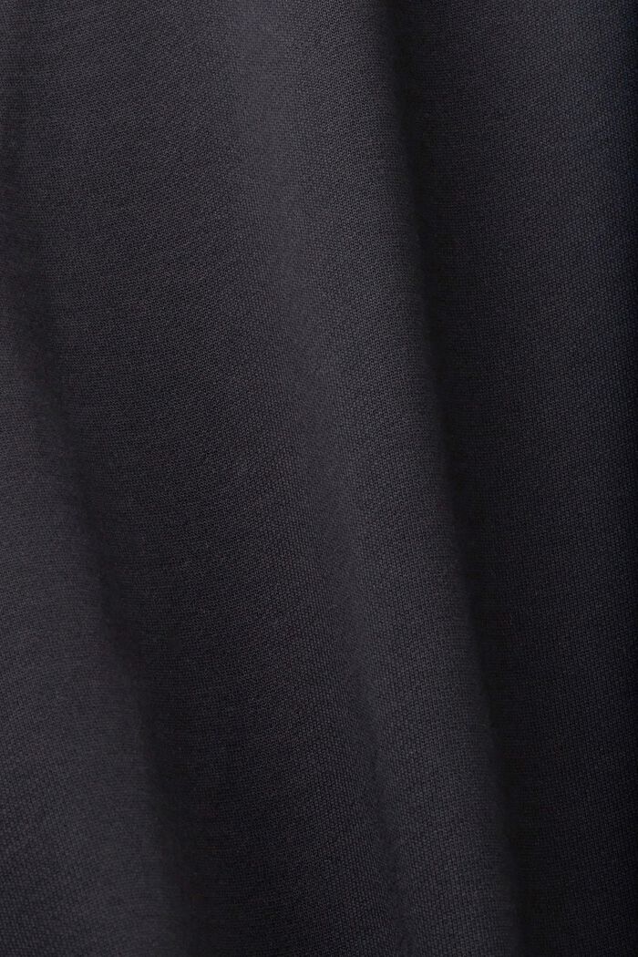 Bawełniana bluza o fasonie relaxed fit, BLACK, detail image number 5