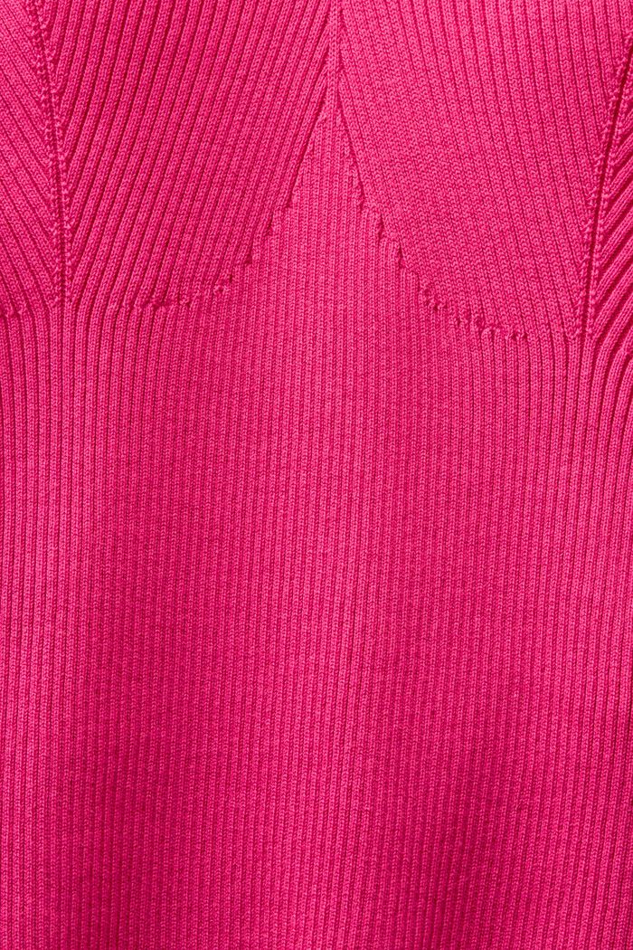Warstwowa koszulka z wiązaniem na szyi, PINK FUCHSIA, detail image number 4