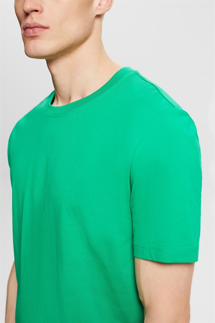 Dżersejowy T-shirt z bawełny organicznej, GREEN, detail image number 3