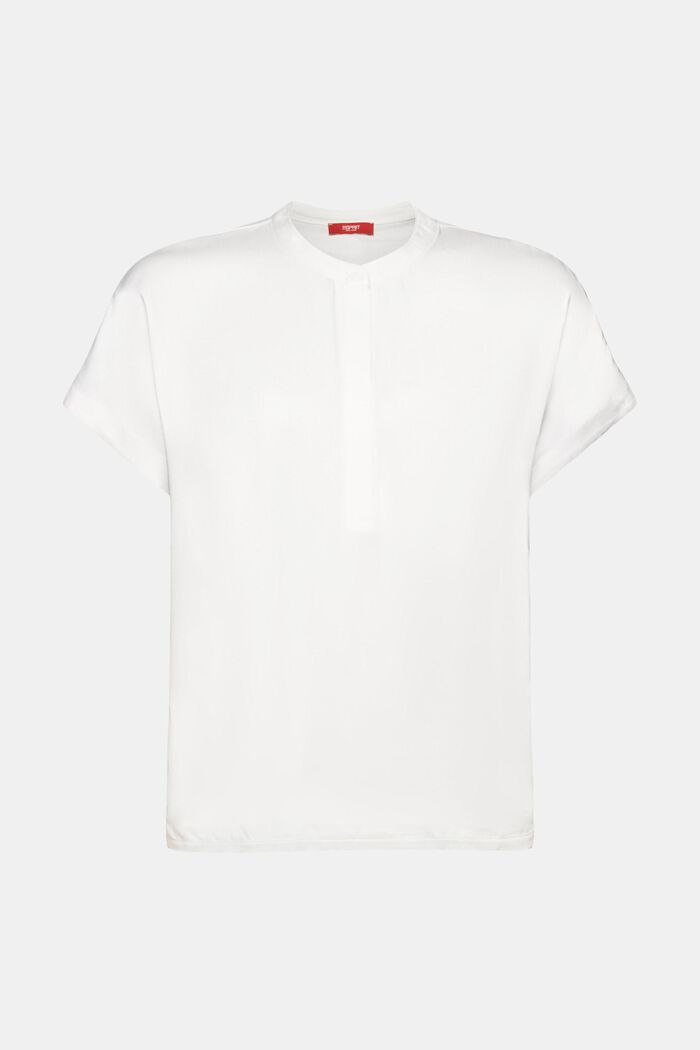 T-shirt z mieszanki materiałów, OFF WHITE, detail image number 6