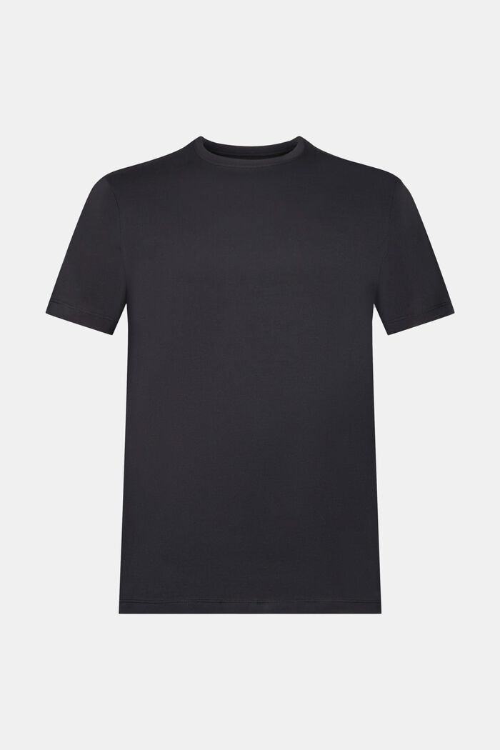 T-shirt z bawełny pima, slim fit, BLACK, detail image number 6