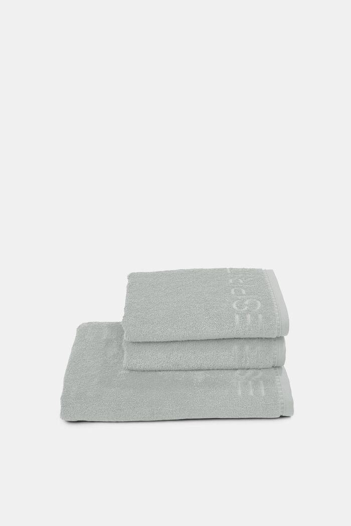Z włóknem TENCEL™: zestaw 3 ręczników z froty, STONE, detail image number 2