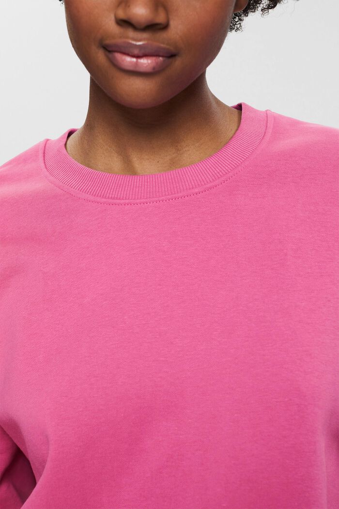 Krótsza bluza z bawełną ekologiczną, PINK, detail image number 2