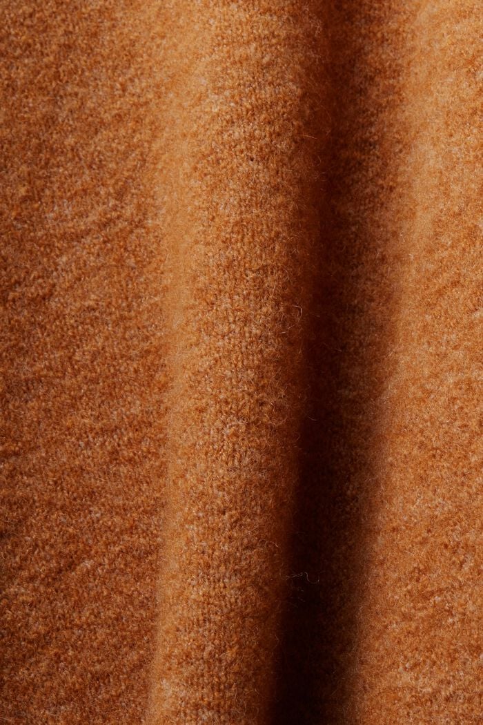 Sweter z półgolfem, CARAMEL, detail image number 5