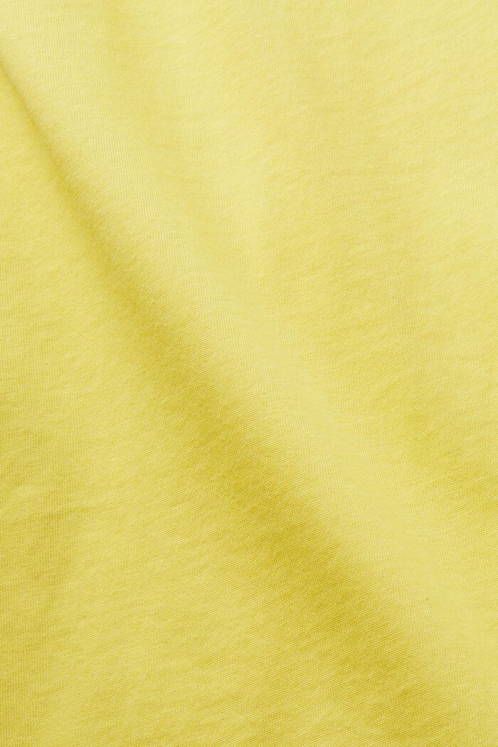 T-shirt z nadrukiem pod kolor materiału, 100% bawełny, DUSTY YELLOW, detail image number 6