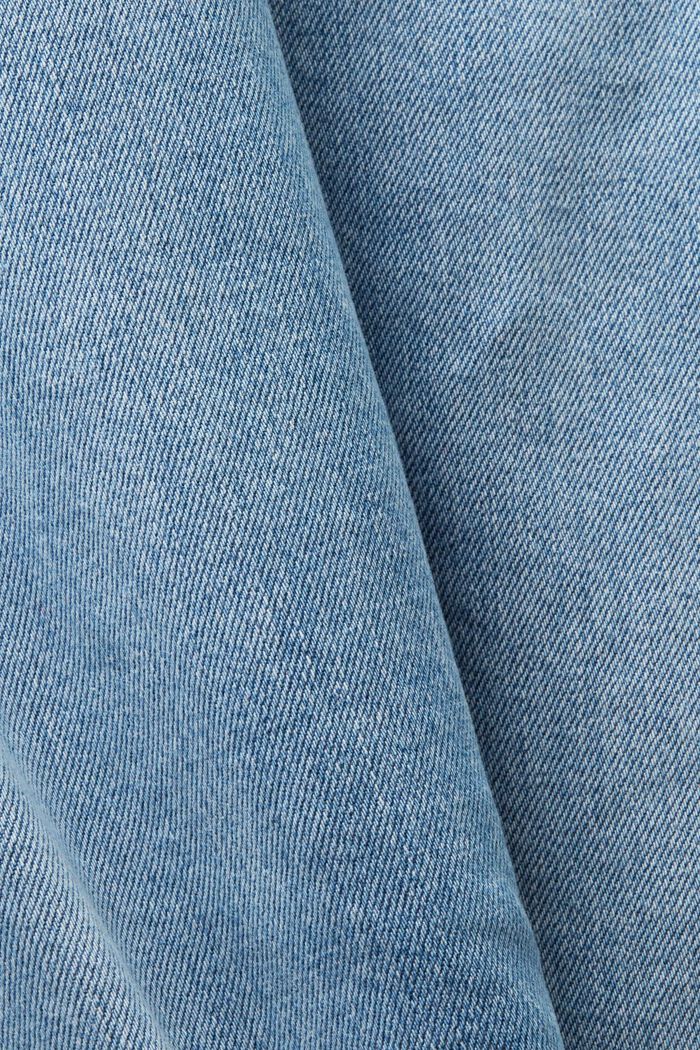 Zwężane, dopasowane dżinsy ze średnim stanem, BLUE LIGHT WASHED, detail image number 5