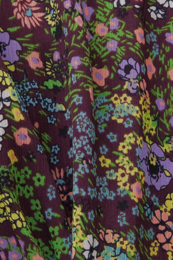 Spódnica mini w kwiaty, DARK PURPLE, detail image number 5