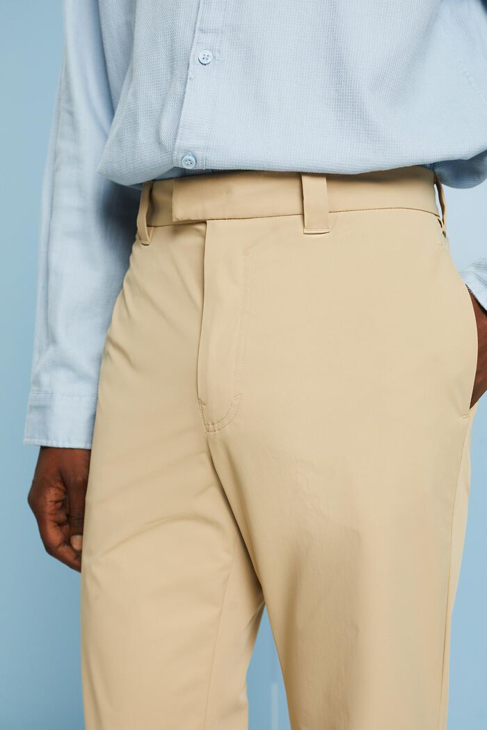 Spodnie dresowe o prostym fasonie, SAND, detail image number 3