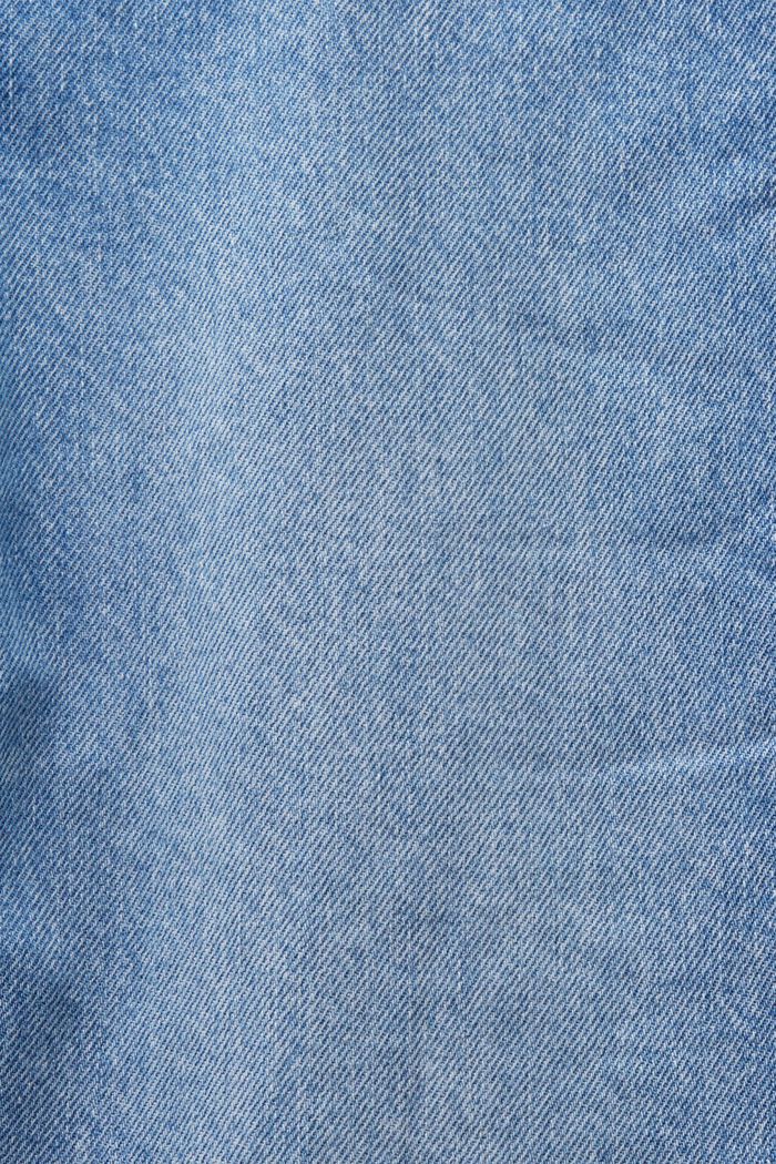 Klasyczne dżinsy w stylu retro z wysokim stanem, BLUE BLEACHED, detail image number 6