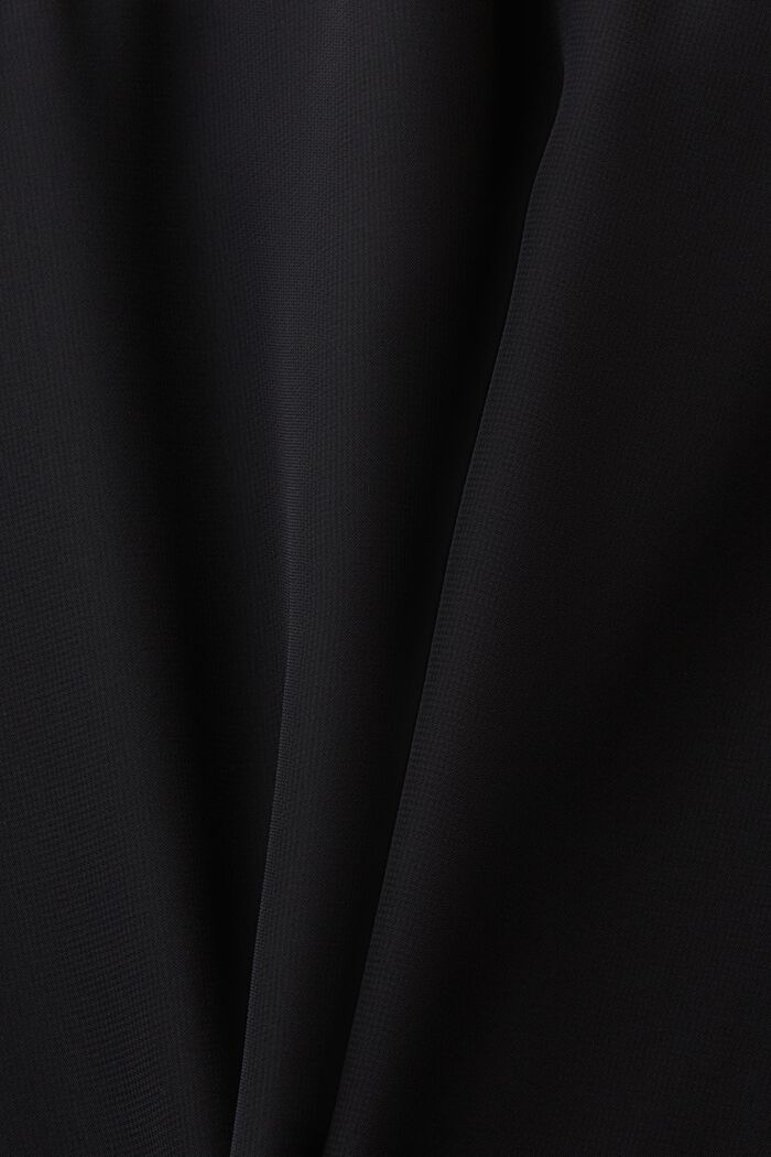 Szyfonowa sukienka mini z dekoltem w serek, BLACK, detail image number 4