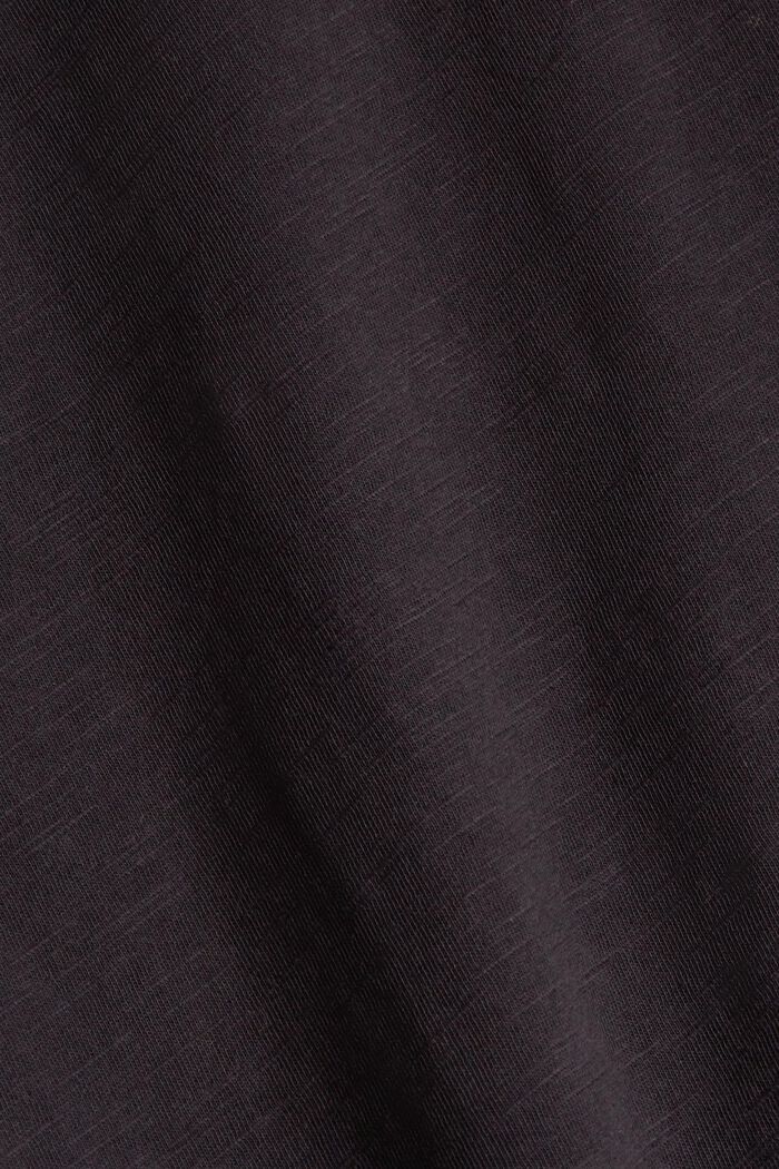 T-shirt basic, 2 szt., bawełna organiczna, BLACK, detail image number 4