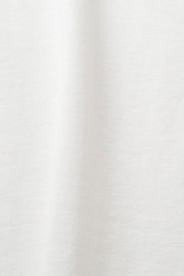 T-shirt z dżerseju bawełnianego z logo, OFF WHITE, detail image number 5