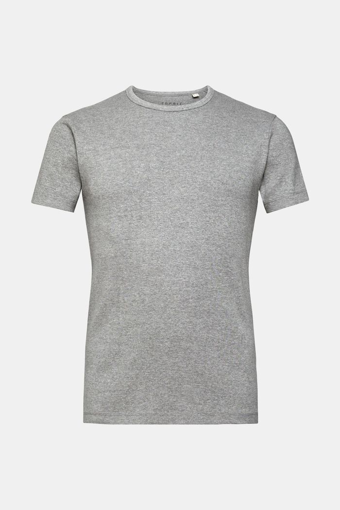 T-shirt z jerseyu, slim fit, MEDIUM GREY, detail image number 2