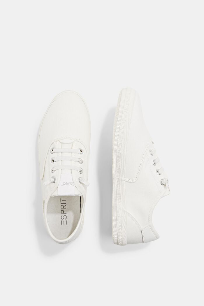 Sneakersy z elastycznymi, wiązanymi tasiemkami, OFF WHITE, detail image number 1