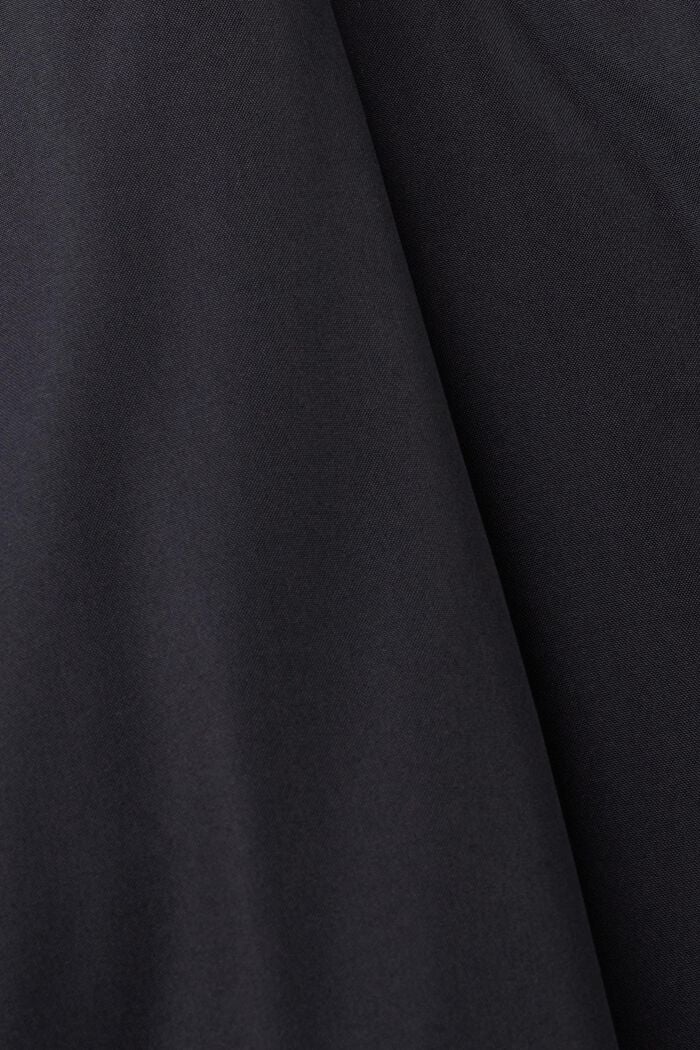 Pikowany płaszcz puffer z kapturem, BLACK, detail image number 5