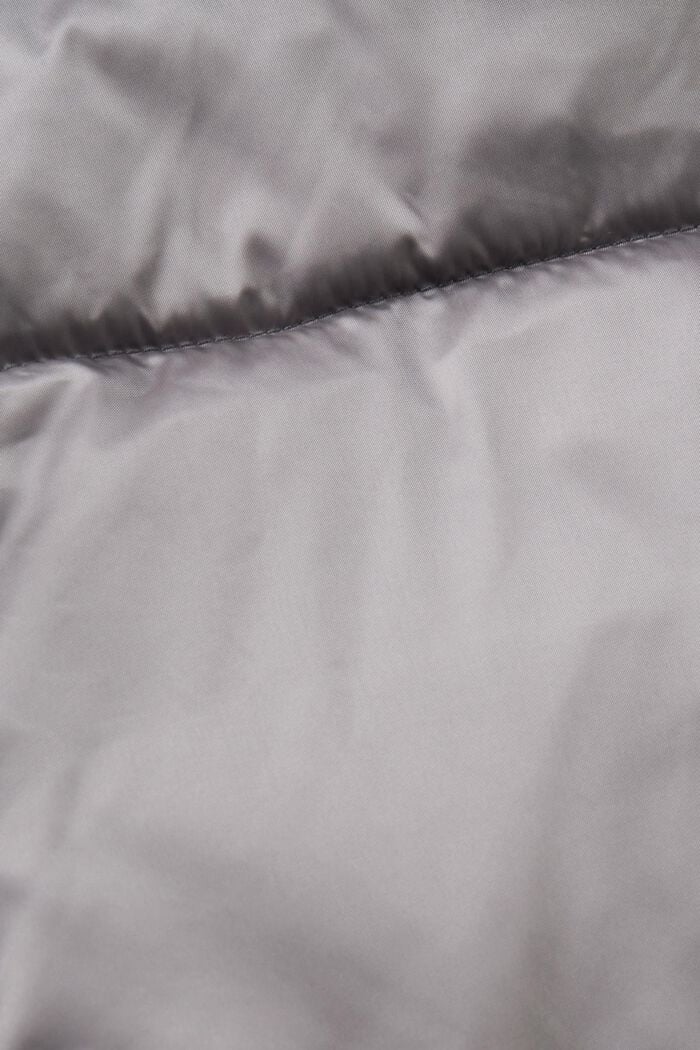 Puchowy płaszcz z odpinanym kapturem, BROWN GREY, detail image number 6