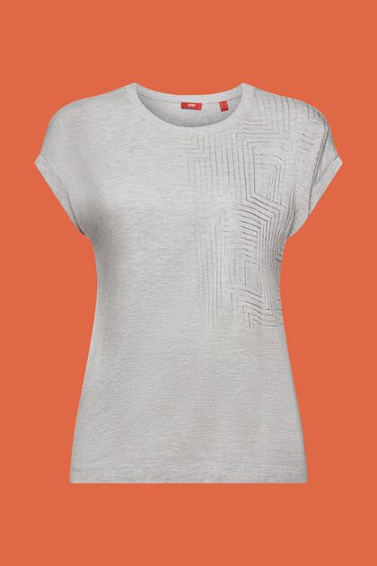 Dżersejowy T-shirt z nadrukiem, LENZING™ ECOVERO™
