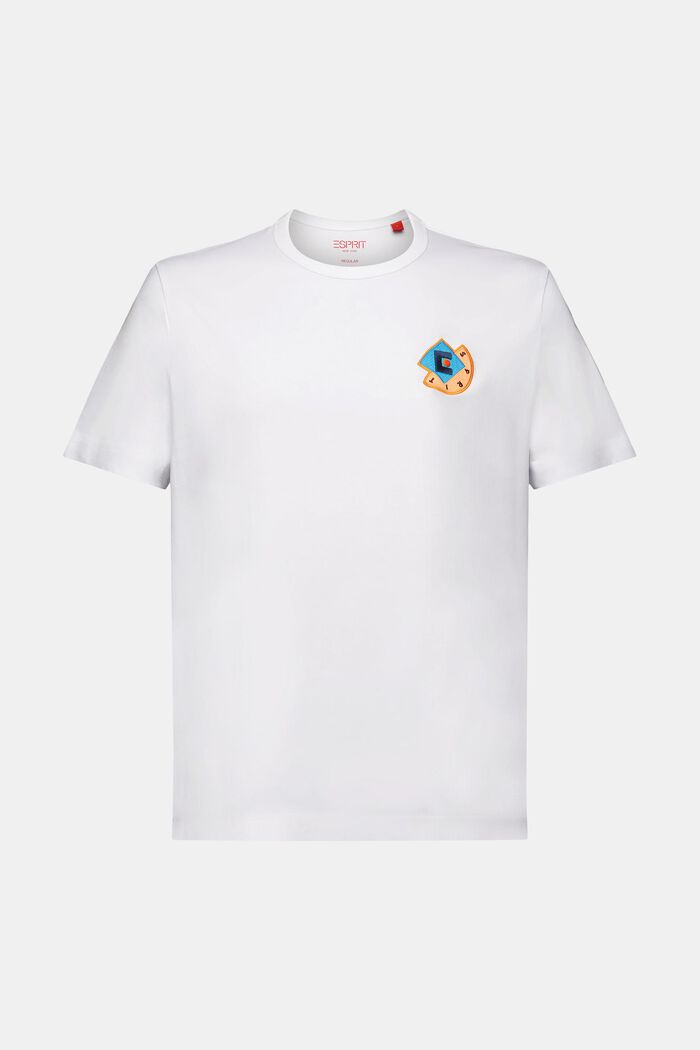 T-shirt z graficznym logo, WHITE, detail image number 7