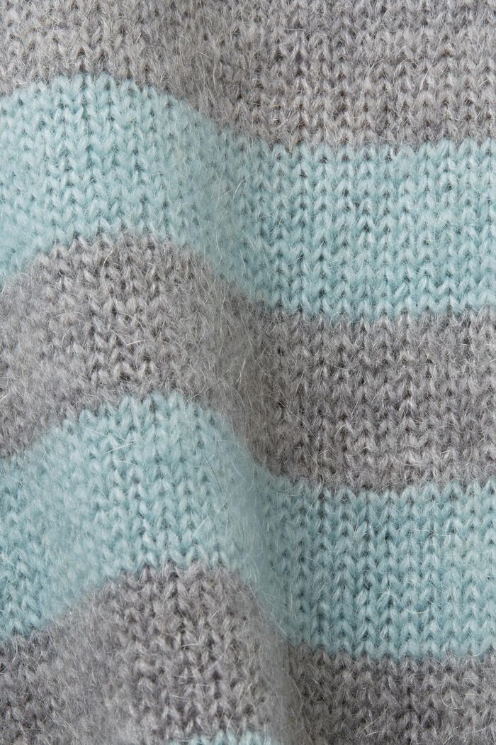 Sweter z mieszanki wełny i moheru, MEDIUM GREY, detail image number 6