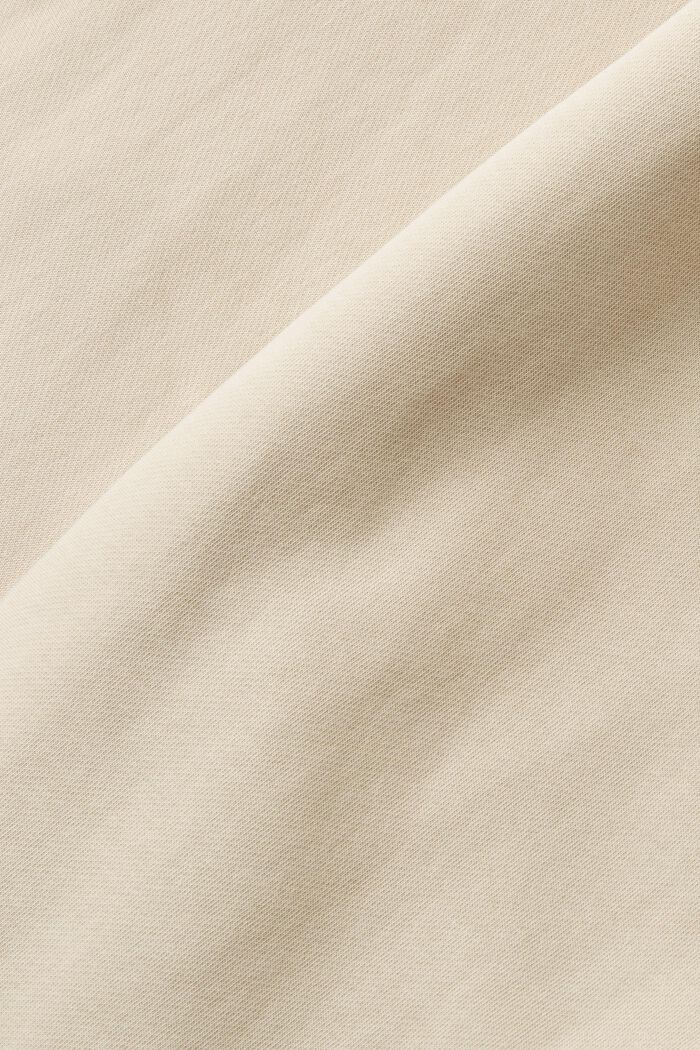 Rozpinana bluza z kapturem z logo, LIGHT TAUPE, detail image number 5