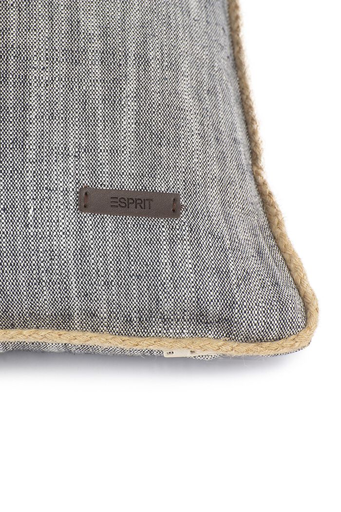 Poszewka na ozdobną poduszkę z mieszanki lnu i bawełny, ANTHRACITE, detail image number 1