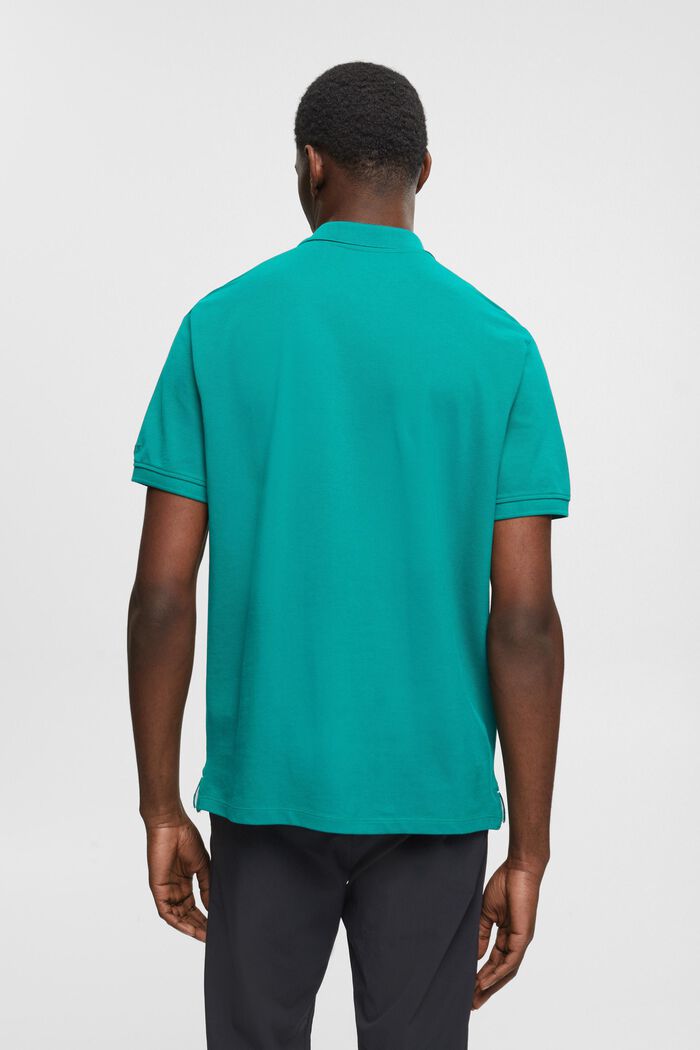 Koszulka polo, fason slim fit, EMERALD GREEN, detail image number 3