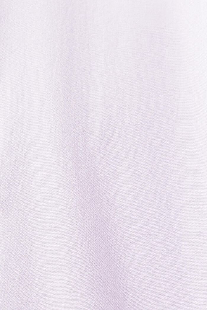 Koszula oversize z popeliny bawełnianej, LAVENDER, detail image number 5