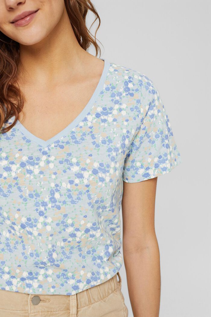 Koszulka z nadrukiem z 100% bawełny ekologicznej, LIGHT BLUE, detail image number 2