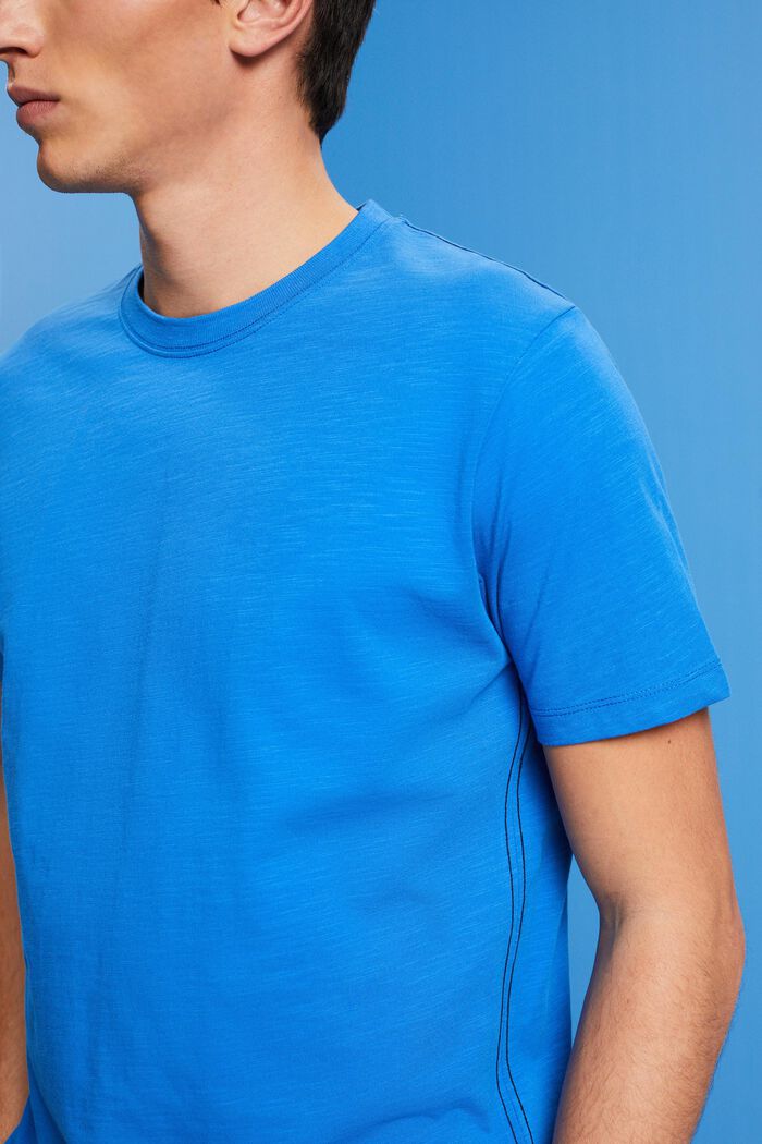 T-shirt w z bawełnianego dżerseju, BRIGHT BLUE, detail image number 2