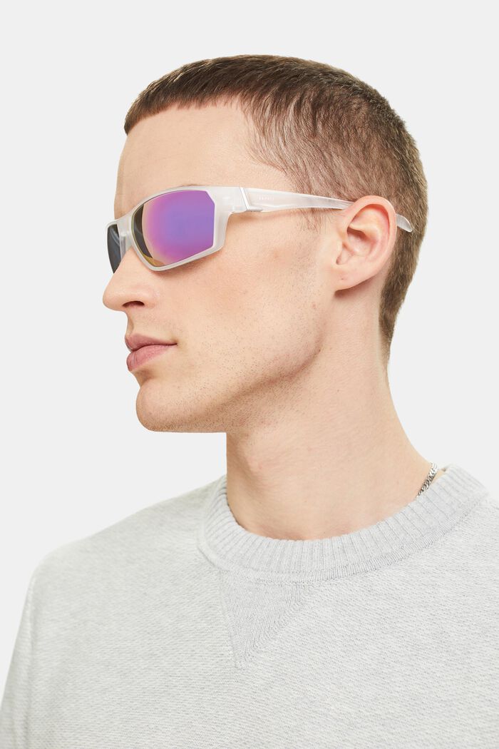 Sportowe okulary przeciwsłoneczne unisex, CLEAR, detail image number 2