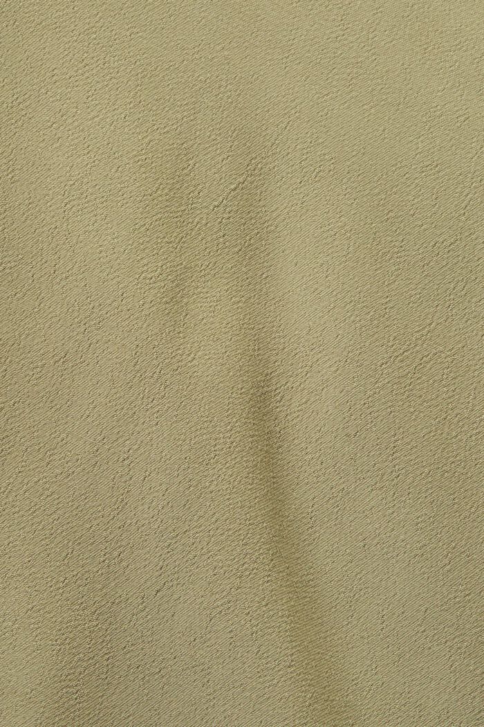 Bluzka basic z dekoltem w serek, LIGHT KHAKI, detail image number 5