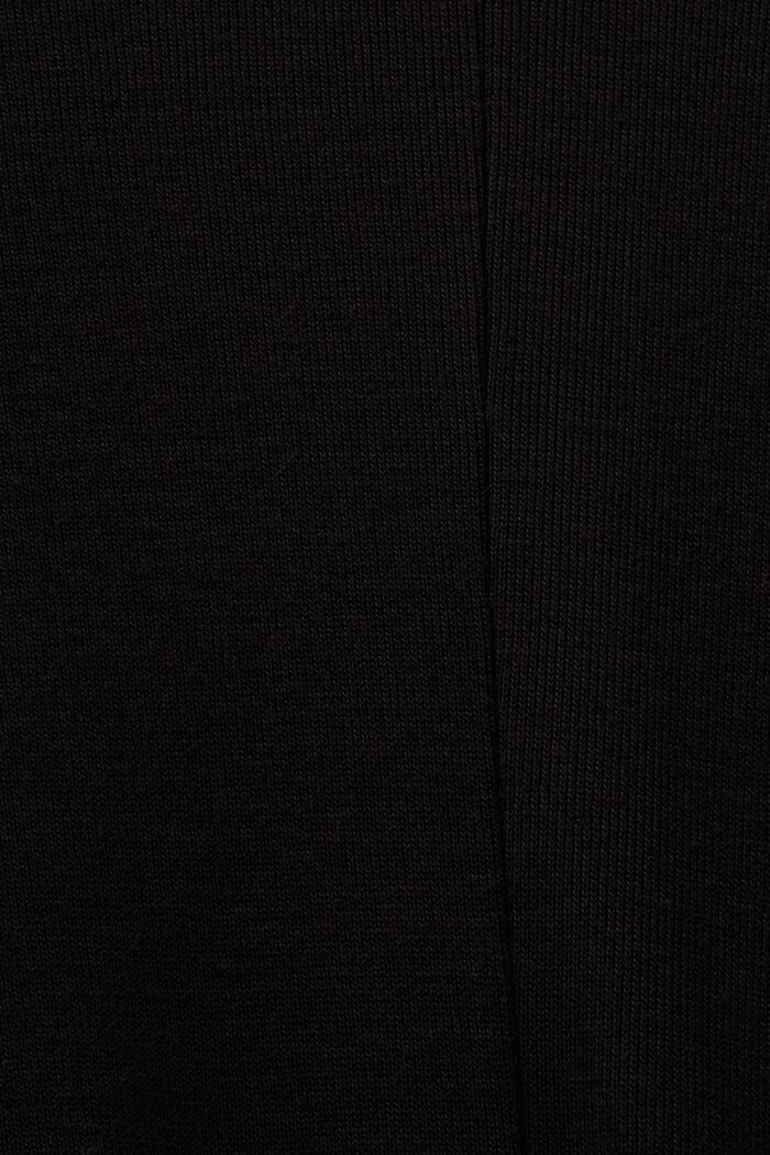 Dzianinowa sukienka maxi z półgolfem, BLACK, detail image number 6
