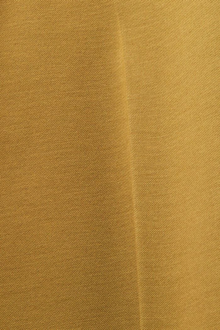Spodnie o prostym fasonie, dżersej punto, OLIVE, detail image number 6