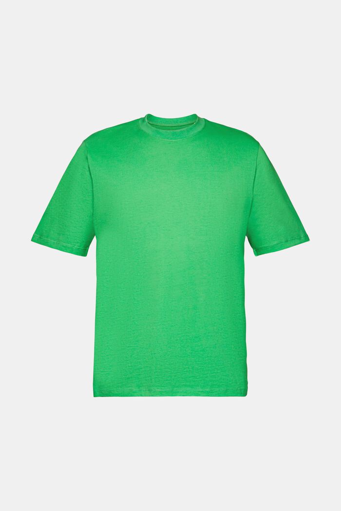 Koszulka bawełniana z okrągłym dekoltem, GREEN, detail image number 7