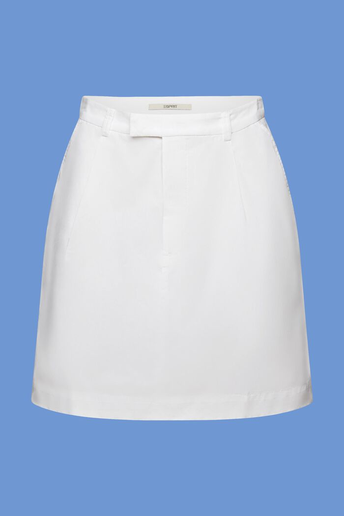 Spódnica mini ze 100% bawełny, WHITE, detail image number 7