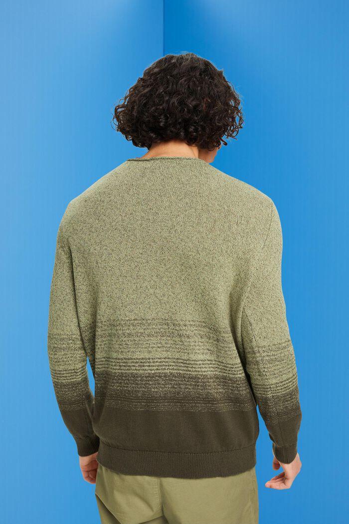 Sweter z bawełny, KHAKI GREEN, detail image number 3