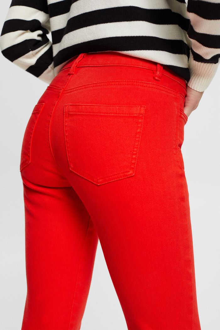 Elastyczne dżinsy ze średniowysokim stanem, fason slim fit, RED, detail image number 4