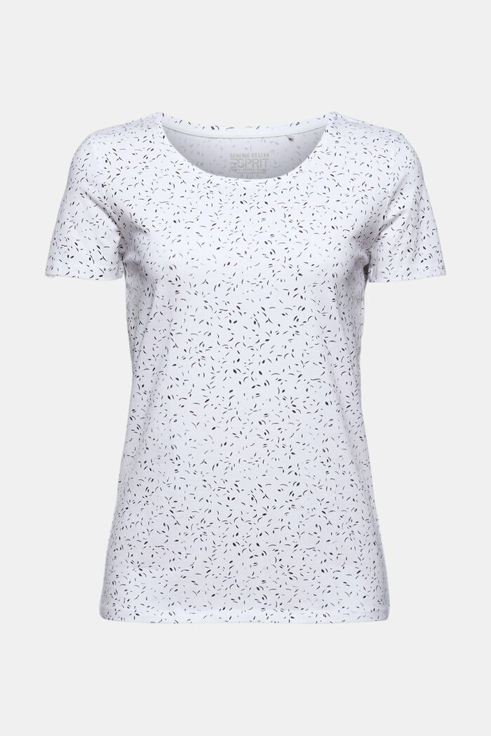 T-shirt z nadrukiem, bawełna organiczna, WHITE, detail image number 0