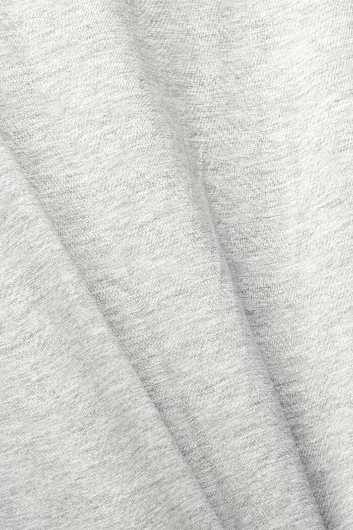 T-shirt z dżerseju z nadrukiem, mieszanka bawełny ekologicznej, LIGHT GREY, detail image number 5