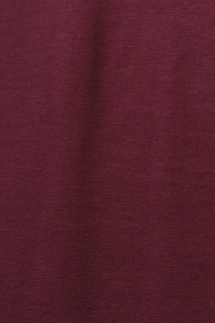 T-shirt z dżerseju z nadrukiem, 100% bawełna, AUBERGINE, detail image number 5