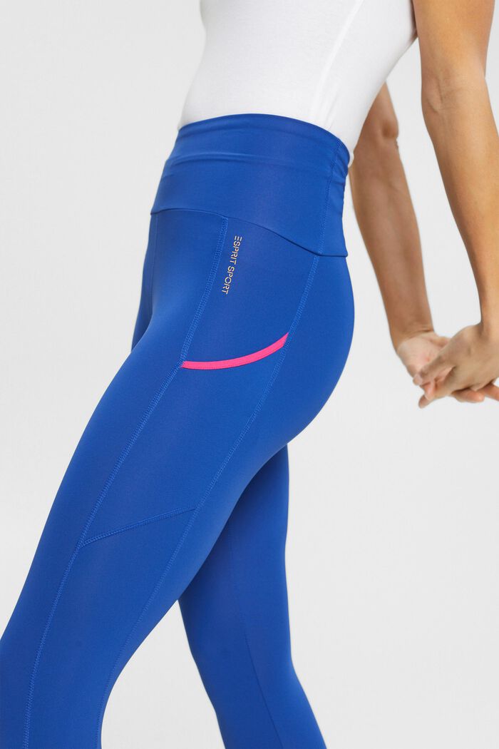Sportowe legginsy z technologią E-DRY, BRIGHT BLUE, detail image number 4