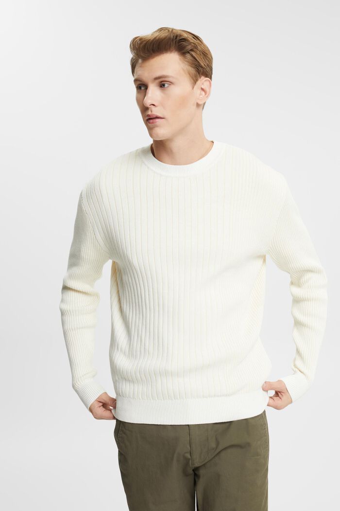 Sweter z prążkowanej dzianiny, ICE, detail image number 0