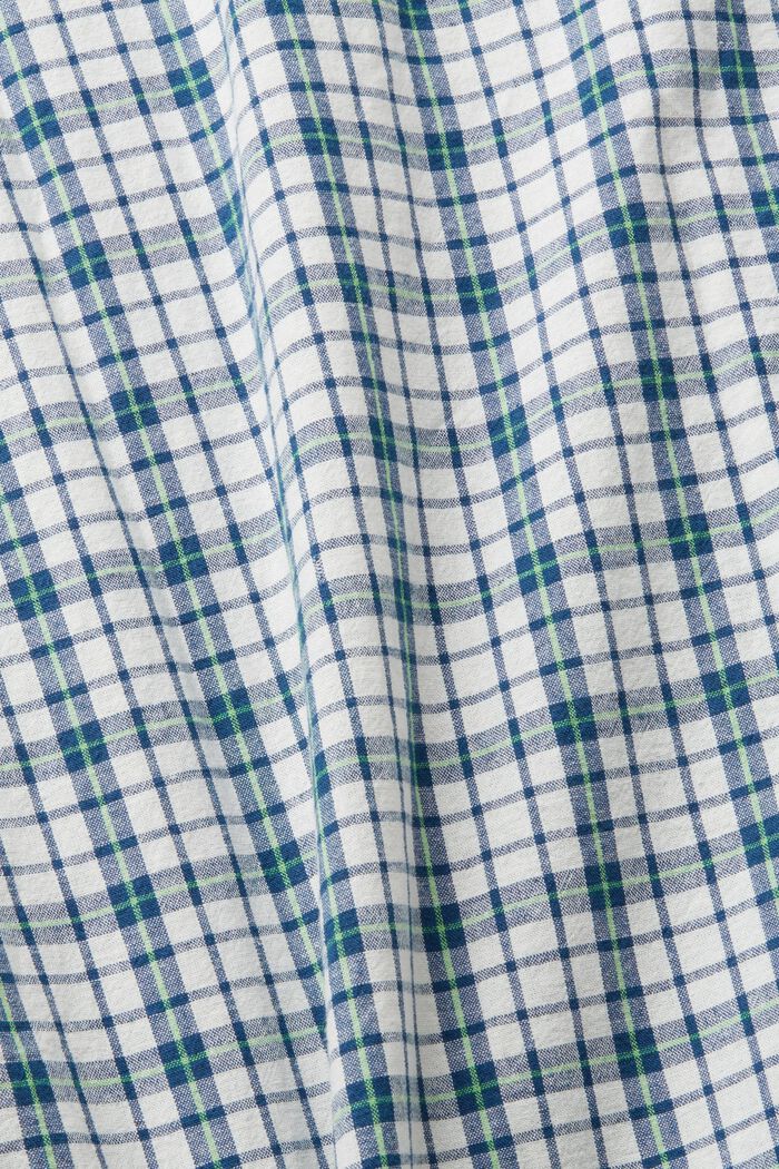 Koszula w kratę z ekologicznej bawełny, OFF WHITE, detail image number 5