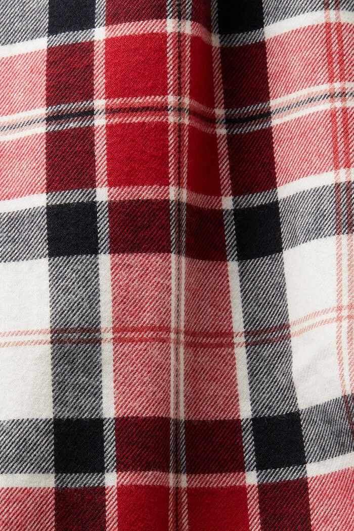Flanelowe spodnie od piżamy w kratkę, NEW RED, detail image number 4