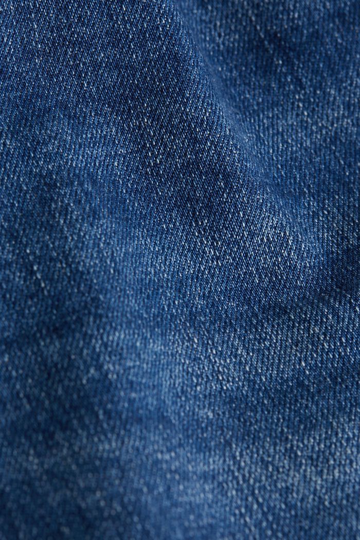 Dżinsy ze średniowysokim stanem i prostymi nogawkami, BLUE MEDIUM WASHED, detail image number 1