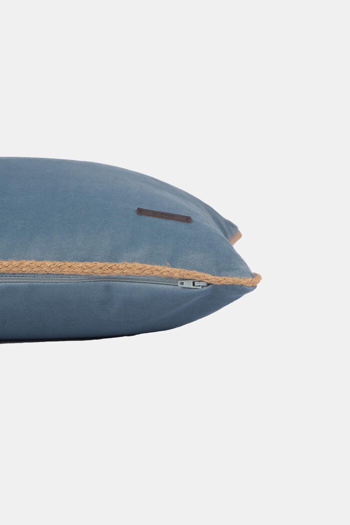 Poszewka na poduszkę z z sizalową lamówką, BLUE, detail image number 2