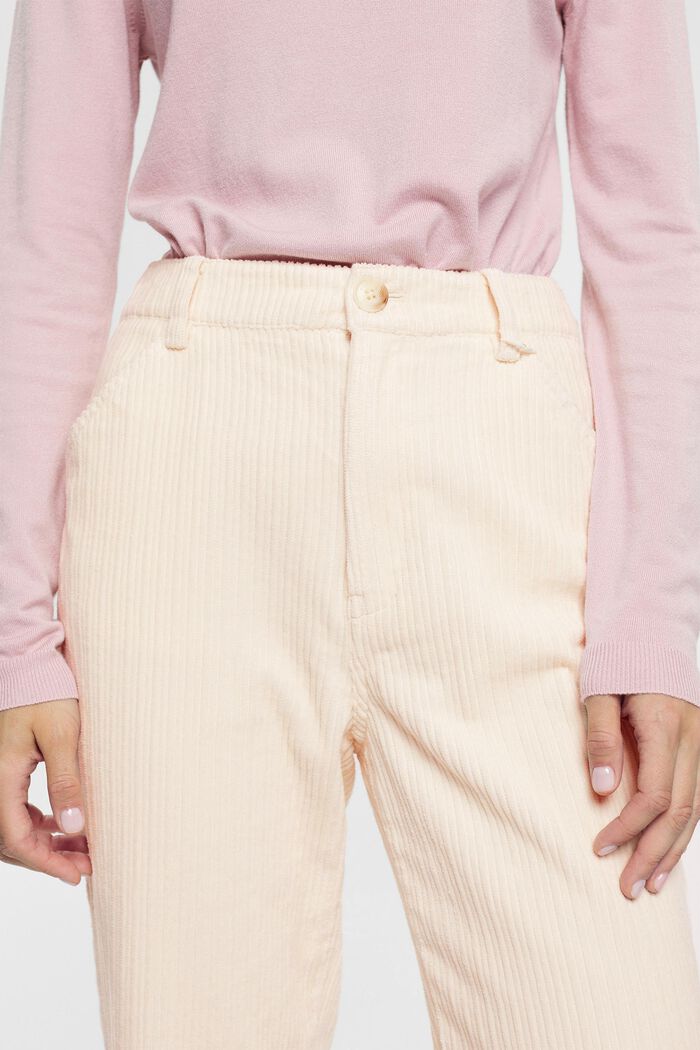 Spodnie z szerokimi nogawkami ze sztruksu mix & match, OFF WHITE, detail image number 4