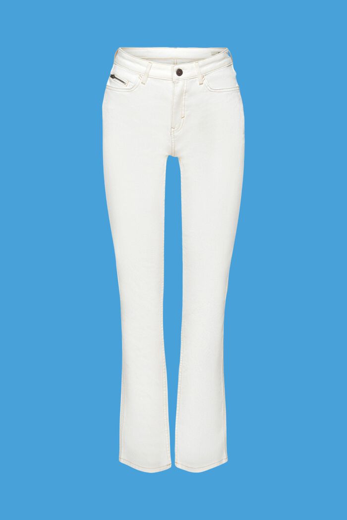 Dżinsy z wysokim stanem i prostymi nogawkami, OFF WHITE, detail image number 6