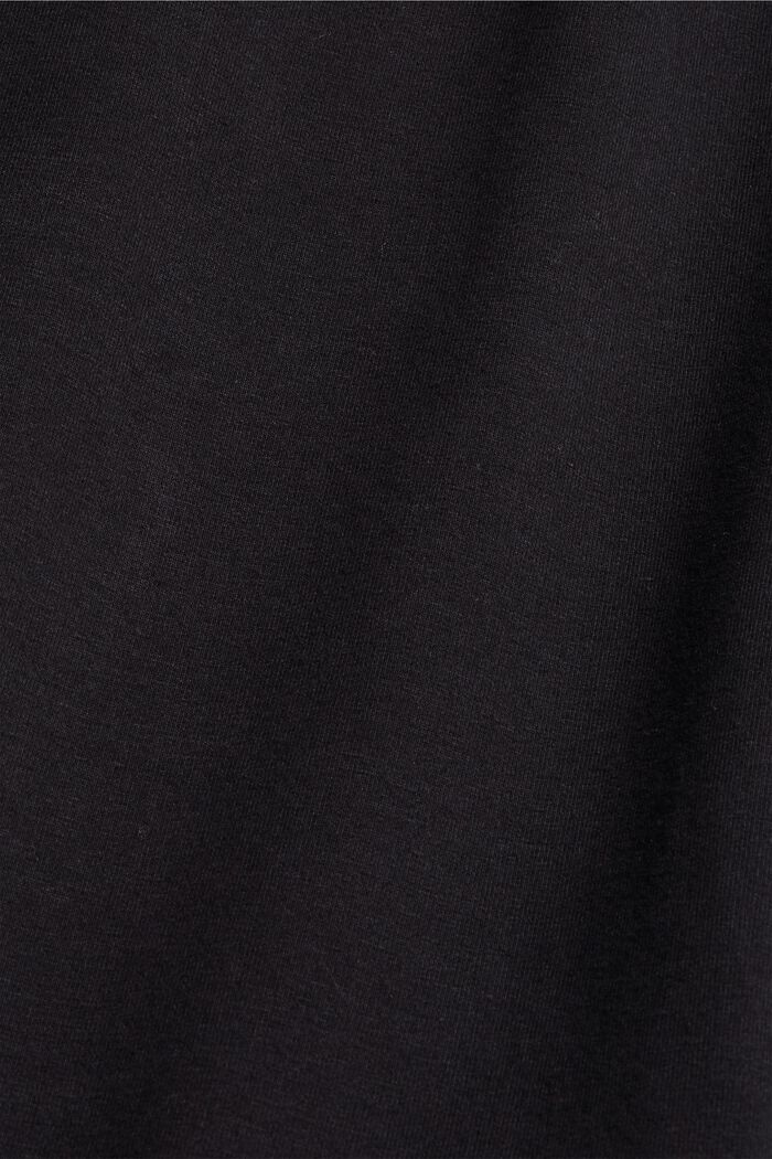 Bluza z bawełny ekologicznej, BLACK, detail image number 4
